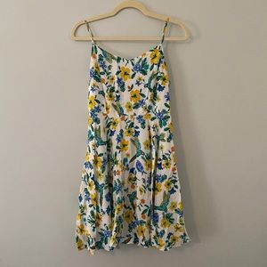 Old Navy Tropical Bird Print Dress S